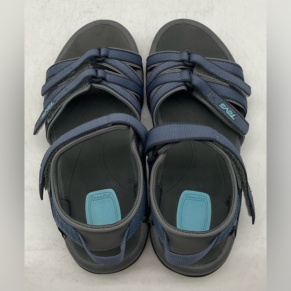 Teva Women’s Tirra S/N 4266 Sandals Size 6.5 Preowned Blue Gray - Picture 3 of 6